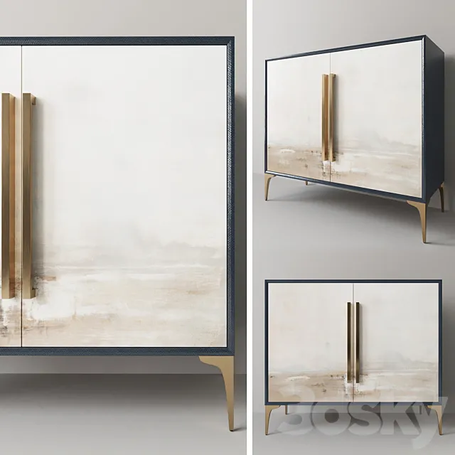 Johnrichard - Brentwood Two-Door Cabinet 3D Model