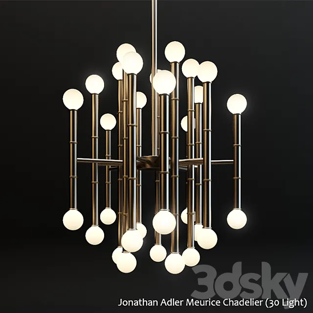 Jonathan Adler Meurice Chandelier (30 Light) 3DModel