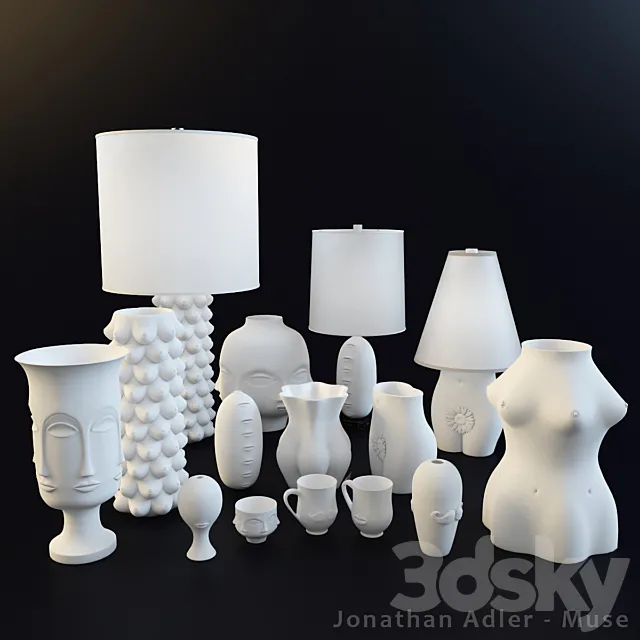 Jonathan Adler-Muse collection 3D Model