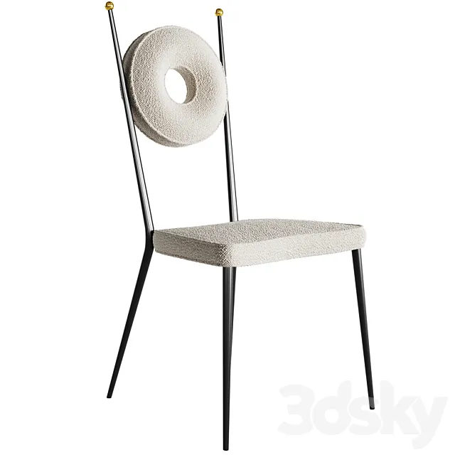 Jonathan Adler Rondo dining chair 3D Model