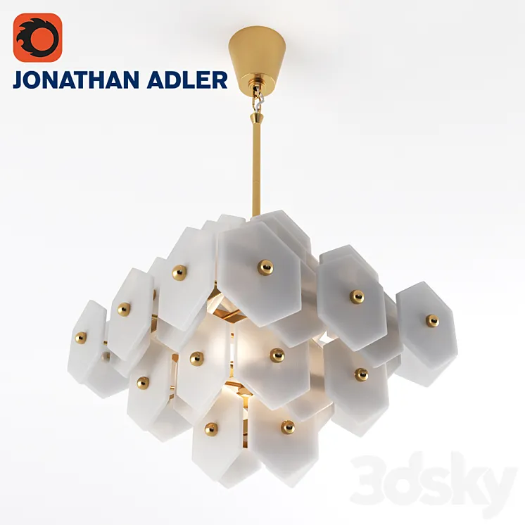 JONATHAN ADLER - Vienna small chandelier 3D Model Free