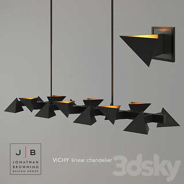 Jonathan Browning Vichy chandelier & sconce Free Download