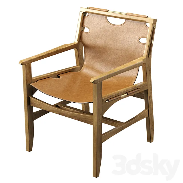 Jonathan Charles Midcentury Style Chair 3DModel