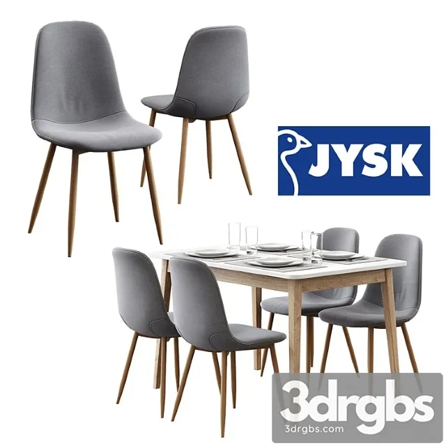 jonstrup chair + gammelgab table 3D Model Free