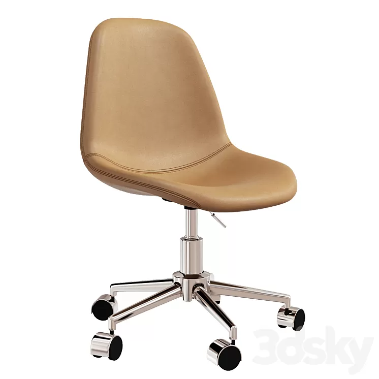 JONSTRUP office chair cognac 3D Model Free