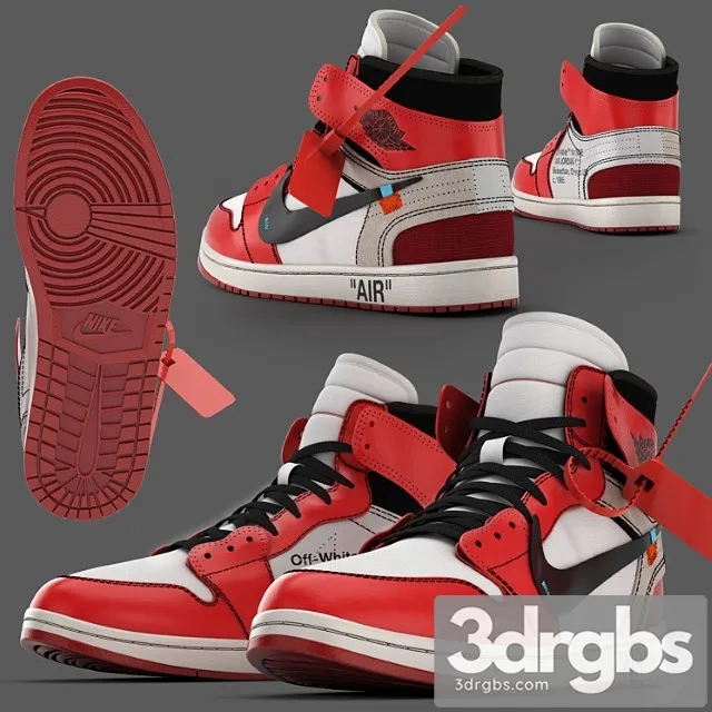 Jordan off-white nike 3D Model Free