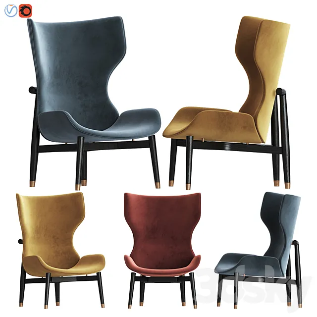 Jorgen Armchair Baxter 3DModel