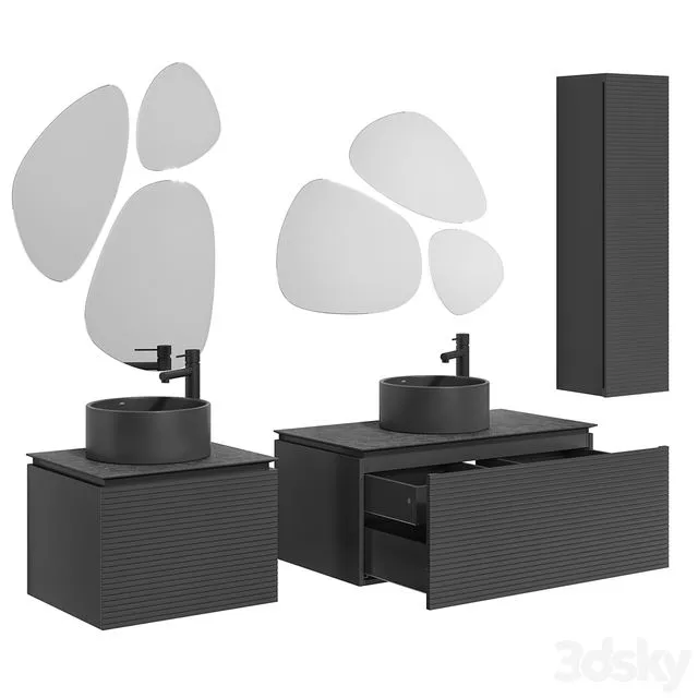 Jorno Stone 60 80 100 120 anthracite 3D Model