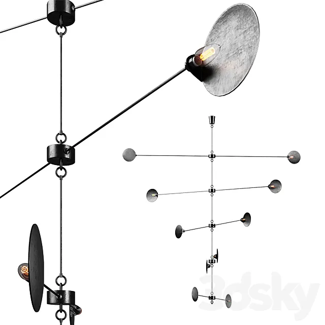 Jose Esteves Mobile Chandelier 3D Model