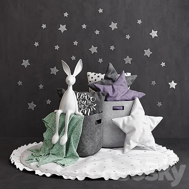 Joseph Bunny Set 3D Model