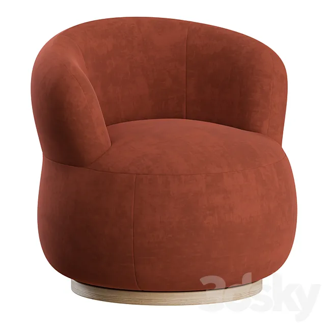 Joy armchair by jardan 3D Model