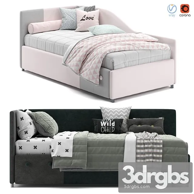 Joy Corner Bed 3D Model Free