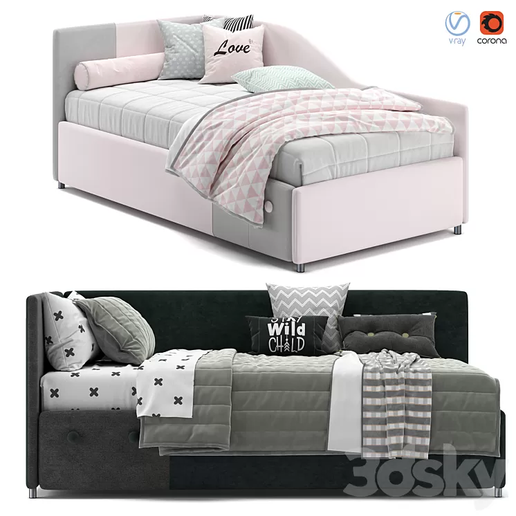 Joy Corner Bed 3D Model