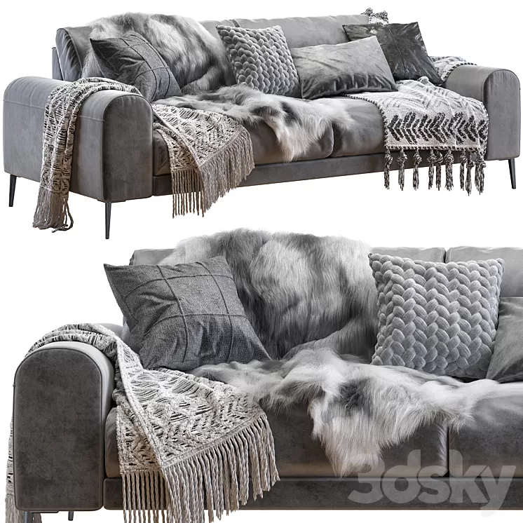 Joy sofa 228 cm 3D Model Free