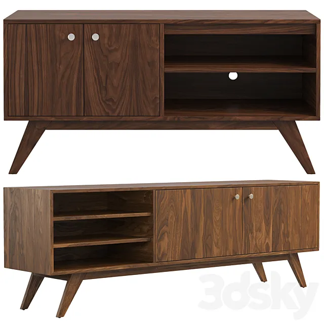 Joybird Auden Media Consoles 3D Model