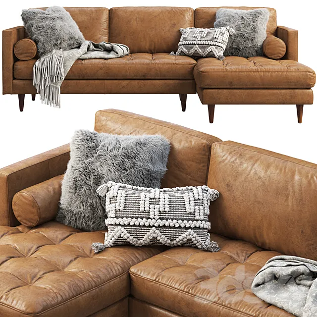 Joybird Briar Leather Sectional Sofa Free Download