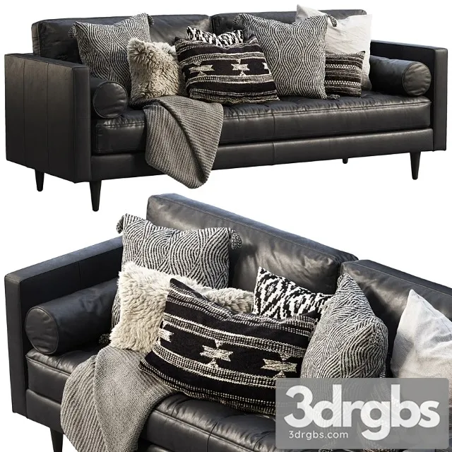 Joybird Briar Leather Sofa 3D Model Free