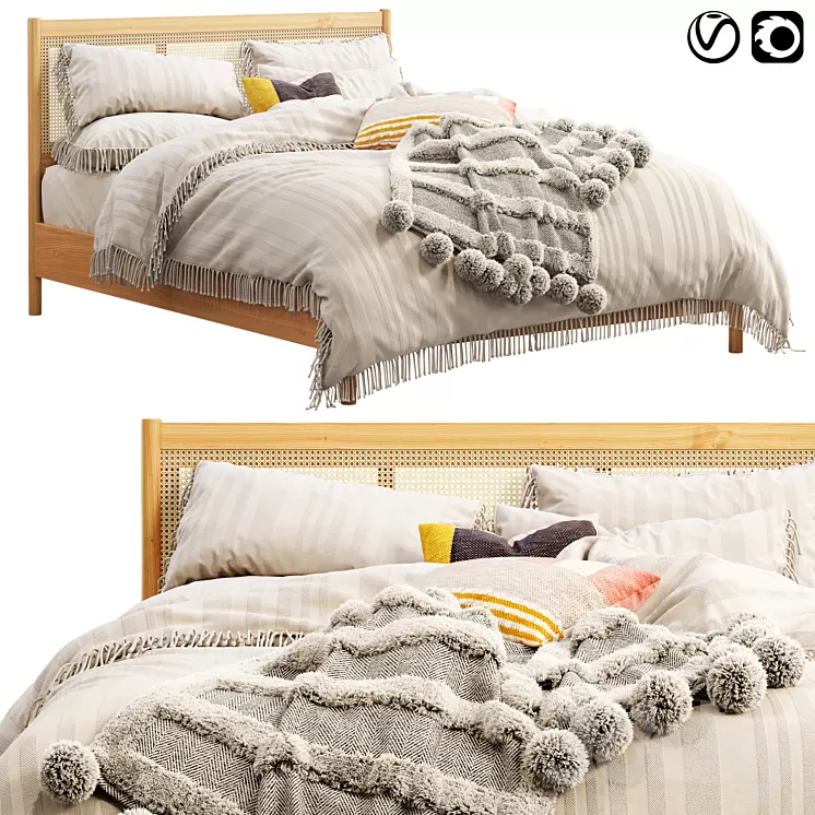 Joybird cleo bed 3D Model Free