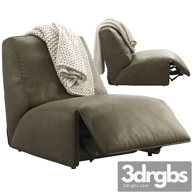 Joybird Clover Leather Chair Option 2 3D Model Free