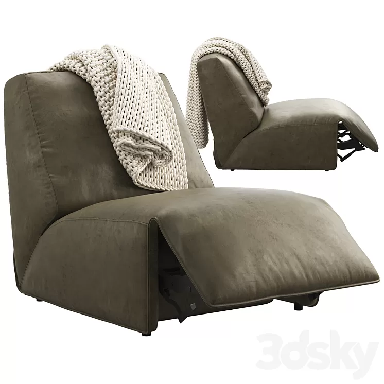 Joybird Clover Leather Chair (option 2) 3D Model Free