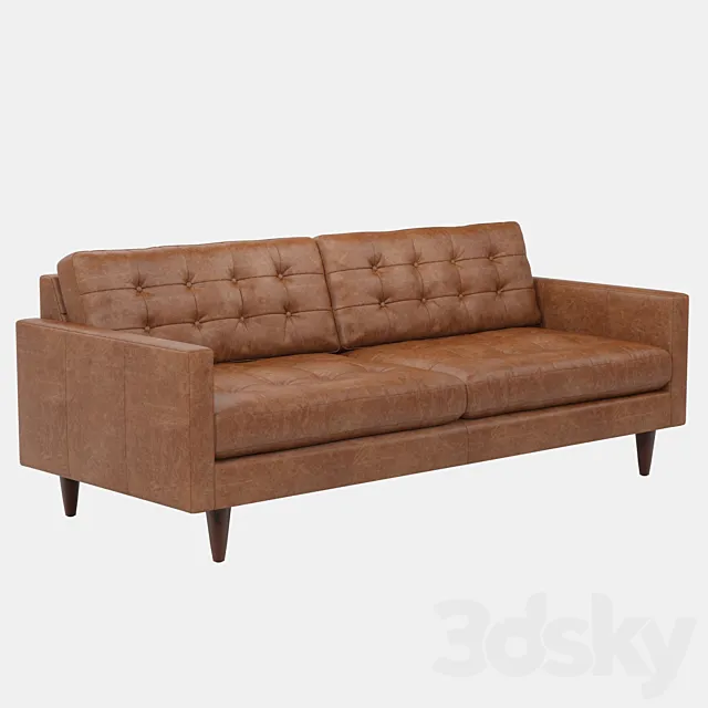 Joybird Eliot Leather Sofa 3D Model