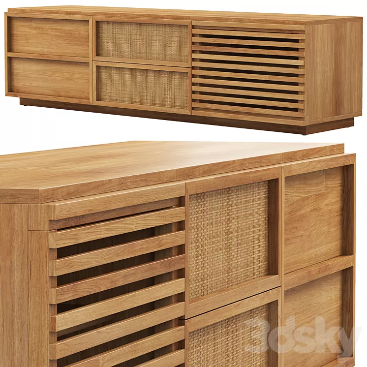 Joybird Lois Media Console 3D Model