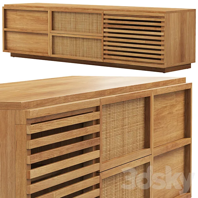 Joybird Lois Media Console 3DModel