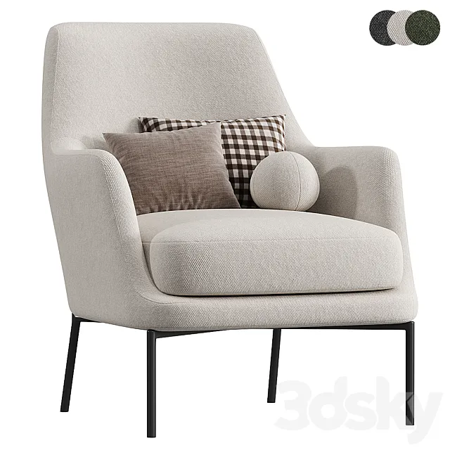 JOYCE Armchair By Flexform 3D Model