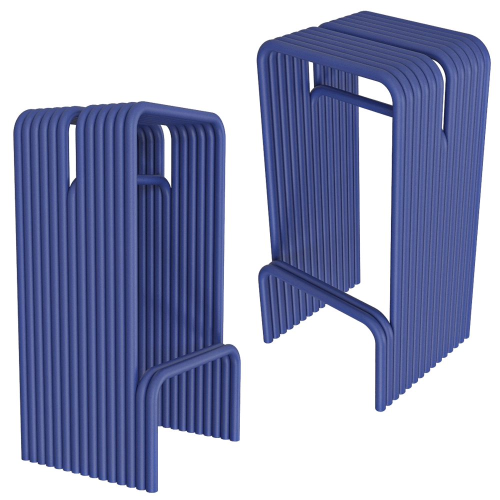 Joyf  - Semi-bar stool Tube 3D Model