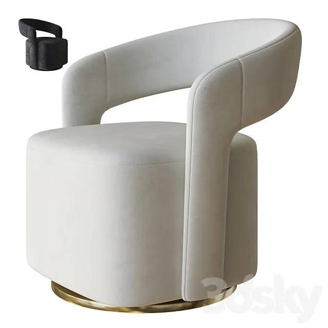 judi lounge chair by sofacompany 3D Model