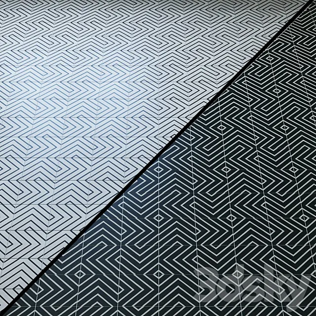 Juice BW tile 3D Model