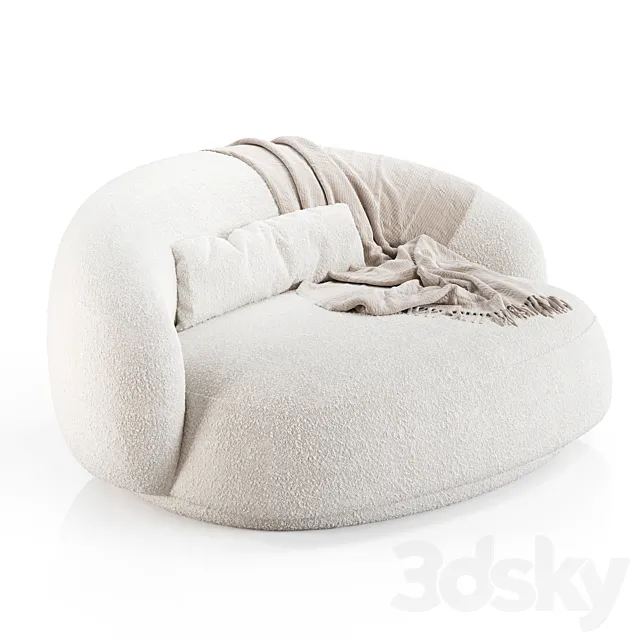 Julep Island Sofa by Tacchini 3D Model