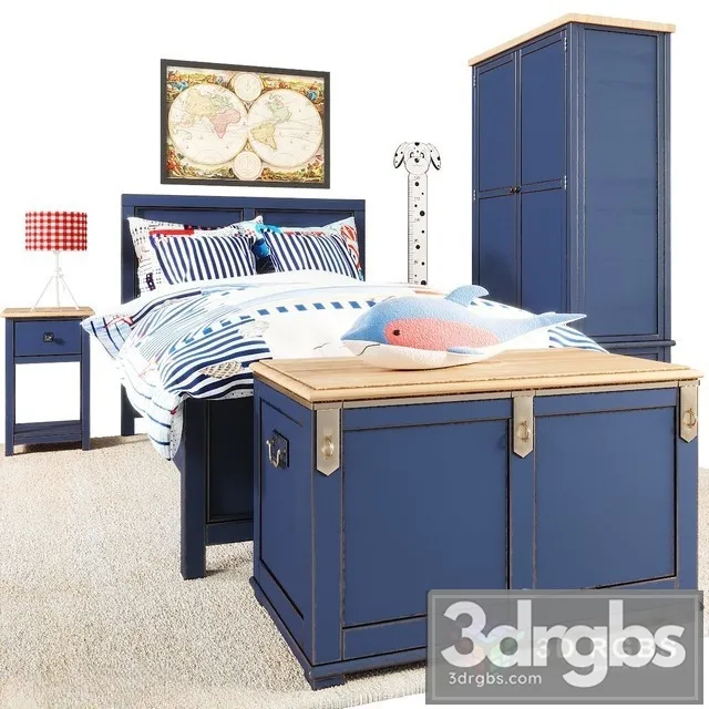 Jules Verne furniture 3D Model Free