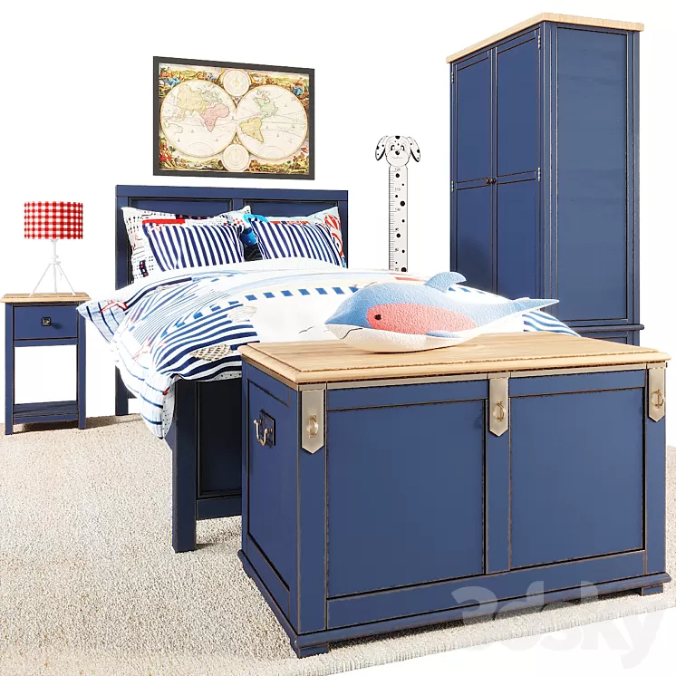 Jules Verne furniture 3D Model