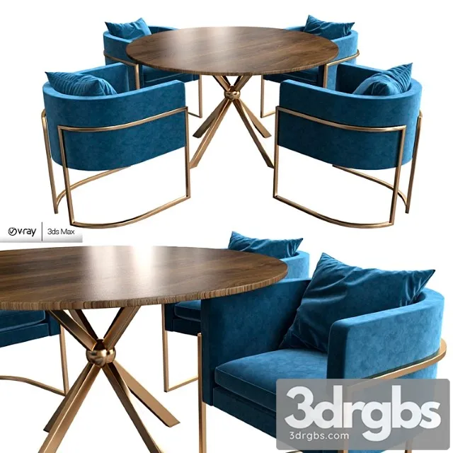 Julius side chair 2 3D Model Free