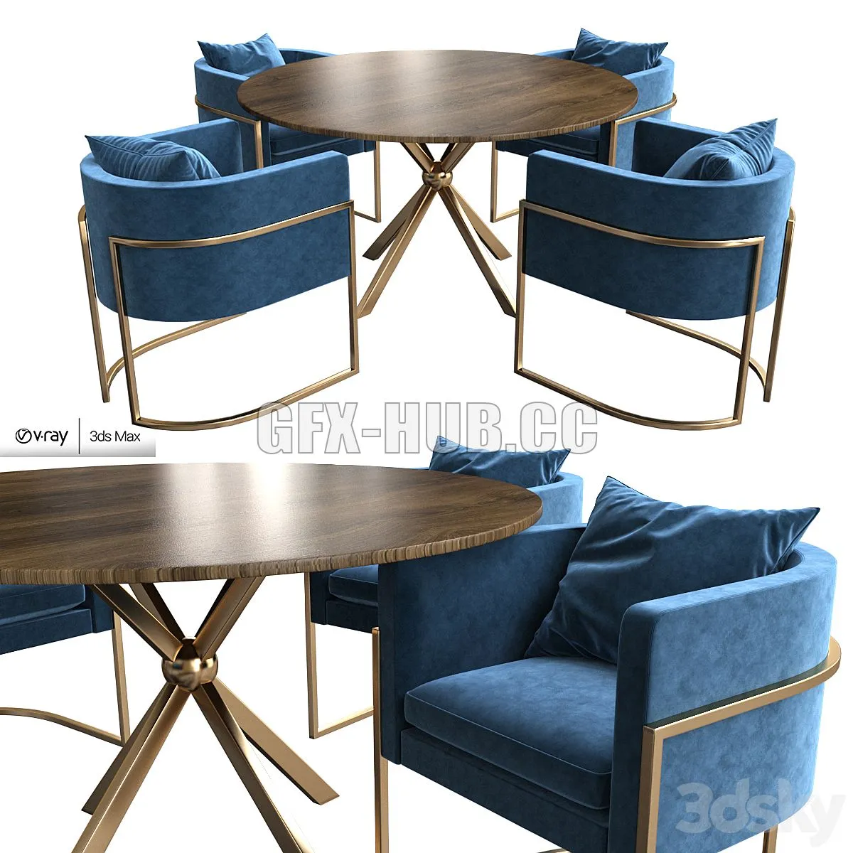 Julius Side Chair 3D Model