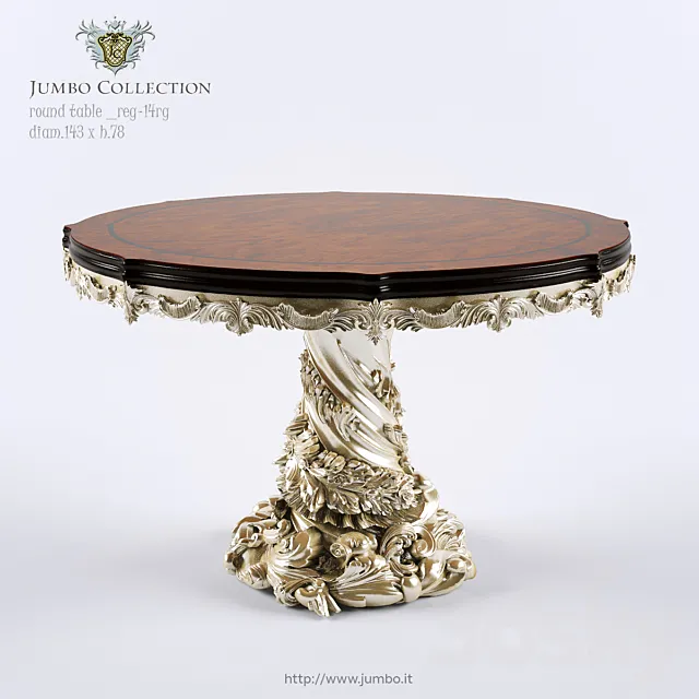 Jumbo Collection _ Hermes Regency _ round_table_reg-14rg 3D Model