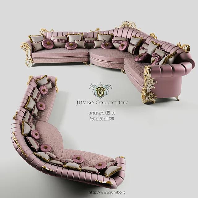 Jumbo Collection corner sofa ORL-00 3D Model