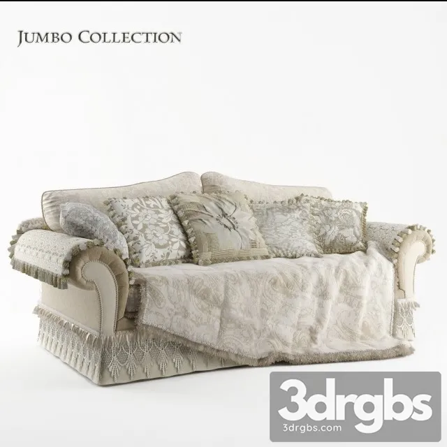 Jumbo Collection Promenade Lace Lac Sofa 3D Model Free