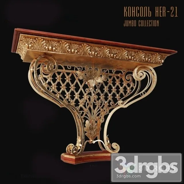 Jumbo Her 21 Console 3D Model Free