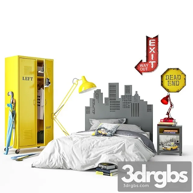 Junior Bed 3D Model Free