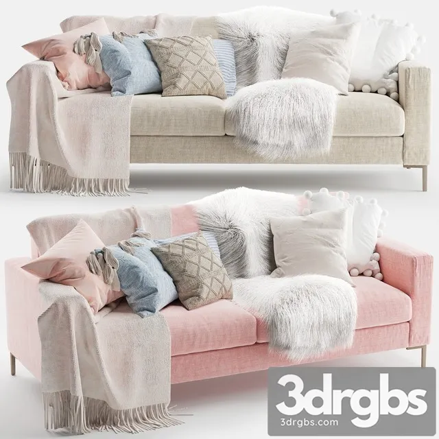 Juno 3 Seater Sofa 3D Model Free