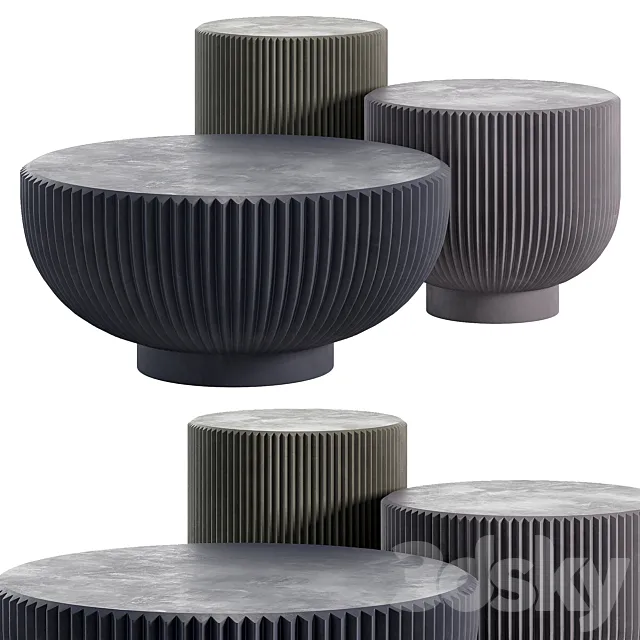 Juno coffee tables by Baxter 3D Model