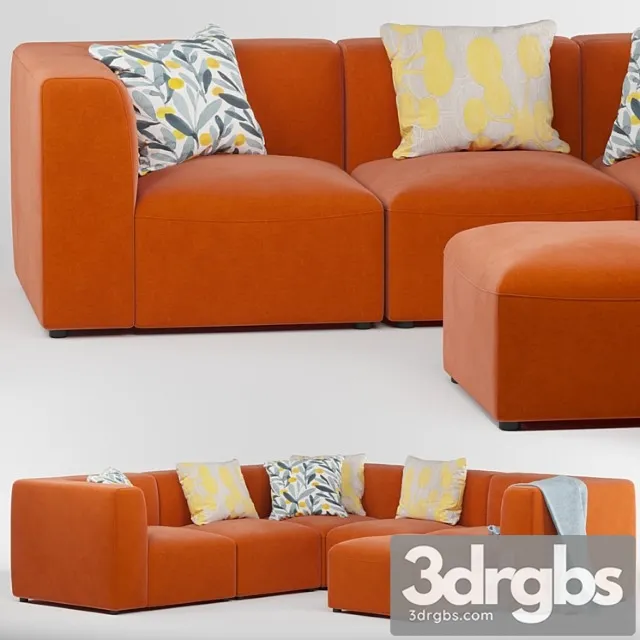 Juno modular sofa 2 3D Model Free