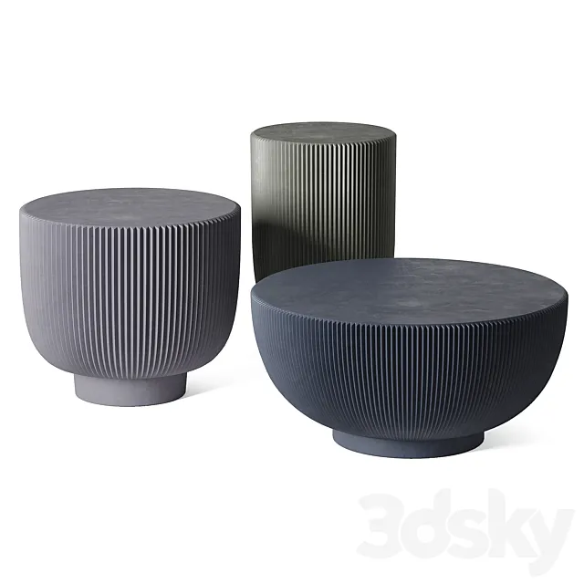 JUNO table set. Baxter 3D Model