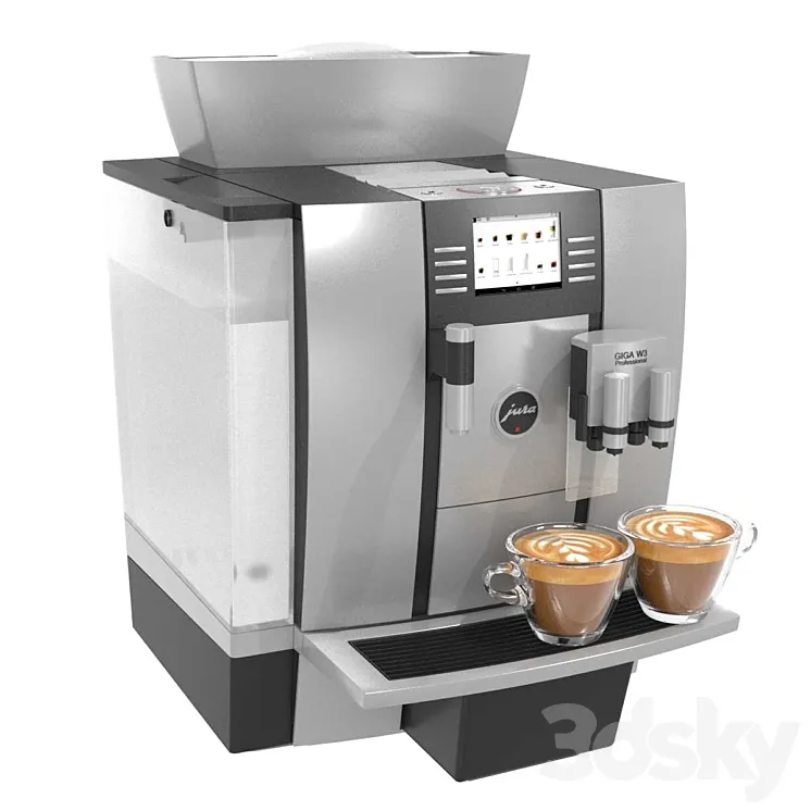JURA USA Automatic Coffee Machine GIGA W3 Professional 3D Model Free