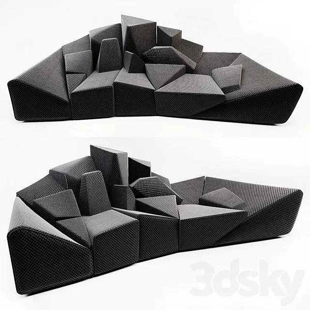 Just One Piece Stealth Sofa 3D Model