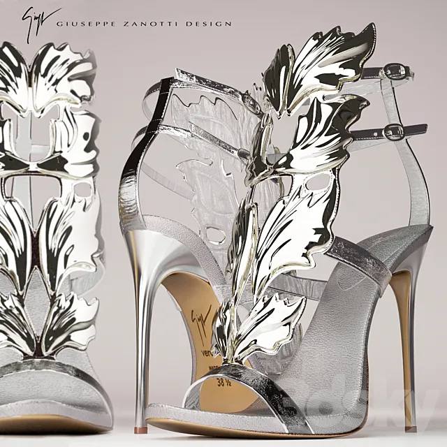 Juzeppe Zanotti winged sandals 3DModel