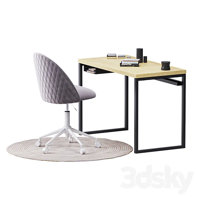 Jysk _ Chair Kokkedal _ Table Aabenraa 3D Model