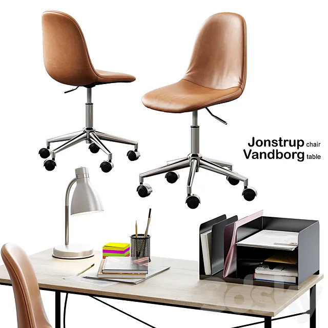 Jysk _ Jonstrup Chair + Vandborg Table 3DModel